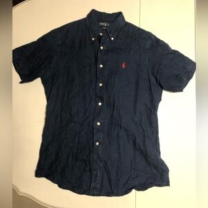 Polo Ralph Lauren navy linen Shirt